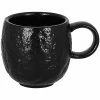 RAK Porcelain Roks 3.05 Oz. Black Porcelain Espresso Cup - 12/Case