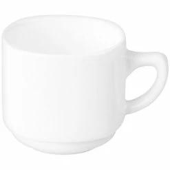 RAK Porcelain Ska 3.05 Oz. Ivory Porcelain Espresso Cup - 12/Case