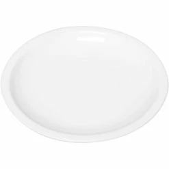 RAK Porcelain Ska 9" Ivory Round Porcelain Flat Healthcare Plate - 12/Case