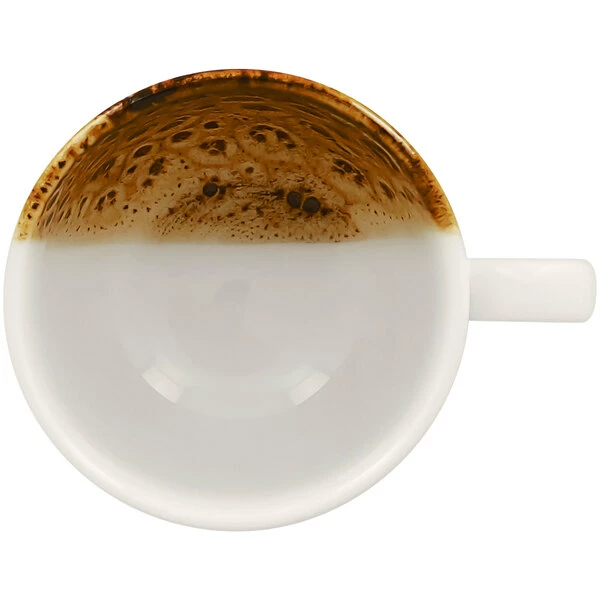 RAK Porcelain Wild 6.75 Oz. Brown Porcelain Coffee Cup - 12/Case 3 RAK Porcelain Wild 6.75 Oz. Brown Porcelain Coffee Cup - 12/Case - Image 3