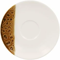 RAK Porcelain Wild 6 3/4" Brown Porcelain Saucer - 12/Case