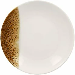 RAK Porcelain Wild 11 13/16" Brown Round Porcelain Deep Coupe Plate - 12/Case