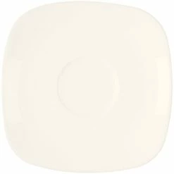 RAK Porcelain Ska 6 5/16" Ivory Square Porcelain Saucer - 12/Case