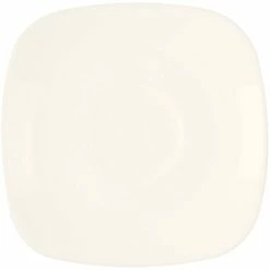 RAK Porcelain Ska 4 3/4" Ivory Square Porcelain Saucer - 12/Case
