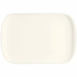 RAK Porcelain Ska 11 3/4" X 7 7/8" Ivory Rectangular Porcelain Platter - 6/Case