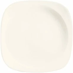 RAK Porcelain Ska 8 1/4" Ivory Square Porcelain Deep Plate - 12/Case