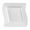 CAC China CAC SOH-6 Soho 6 3/4" Ivory (American White) Square Stoneware Plate - 36/Case