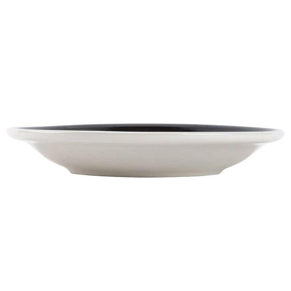 CAC China CAC R-2-BLK Rainbow 6" Black Saucer - 36/Case 3 CAC China CAC R-2-BLK Rainbow 6" Black Saucer - 36/Case - Image 3