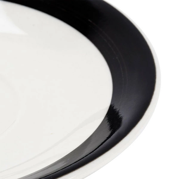 CAC China CAC R-2-BLK Rainbow 6" Black Saucer - 36/Case 5 CAC China CAC R-2-BLK Rainbow 6" Black Saucer - 36/Case - Image 5