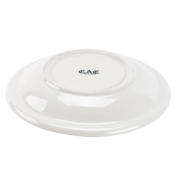 CAC China CAC R-2-BLK Rainbow 6" Black Saucer - 36/Case 4 CAC China CAC R-2-BLK Rainbow 6" Black Saucer - 36/Case - Image 4