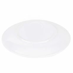 CAC China CAC RCN-57 Bright White Clinton Cappuccino Cup Saucer 6 7/8" - 36/Case -Rak Porcelain shop 296250