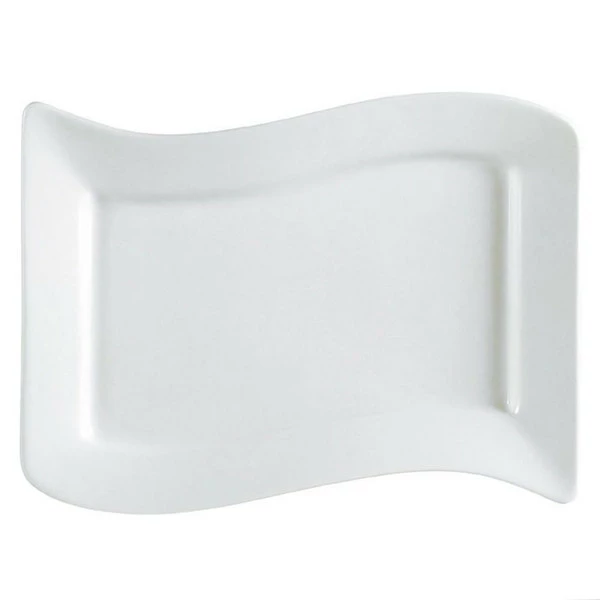 CAC China CAC SOH-14 Soho 13 1/2" X 8 7/8" Ivory (American White) Rectangular Stoneware Platter - 12/Case 1 CAC China CAC SOH-14 Soho 13 1/2" X 8 7/8" Ivory (American White) Rectangular Stoneware Platter - 12/Case