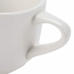 CAC China CAC GAD-1-S Garden State 7.5 Oz. Bone White Porcelain Stacking Coffee Cup - 36/Case -Rak Porcelain shop 359819
