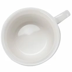 CAC China CAC GAD-1-S Garden State 7.5 Oz. Bone White Porcelain Stacking Coffee Cup - 36/Case -Rak Porcelain shop 359820