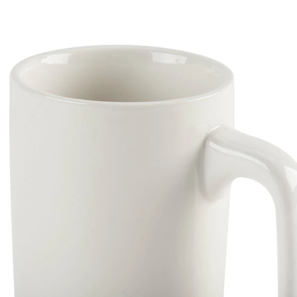 CAC China CAC PRM-12-W 11 Oz. Ivory (American White) Rolled Edge Straight China Mug - 36/Case 5 CAC China CAC PRM-12-W 11 Oz. Ivory (American White) Rolled Edge Straight China Mug - 36/Case - Image 5