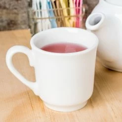 Homer Laughlin By Steelite International HL6546000 Pristine Ameriwhite 8 Oz. Bright White China Tea Cup - 36/Case