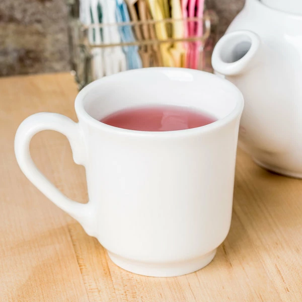 Homer Laughlin By Steelite International HL6546000 Pristine Ameriwhite 8 Oz. Bright White China Tea Cup - 36/Case 1 Homer Laughlin By Steelite International HL6546000 Pristine Ameriwhite 8 Oz. Bright White China Tea Cup - 36/Case