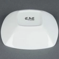 CAC China CAC MAJ-B6 Majesty European Bone China 10 Oz. Square Bowl - 36/Case -Rak Porcelain shop 478077