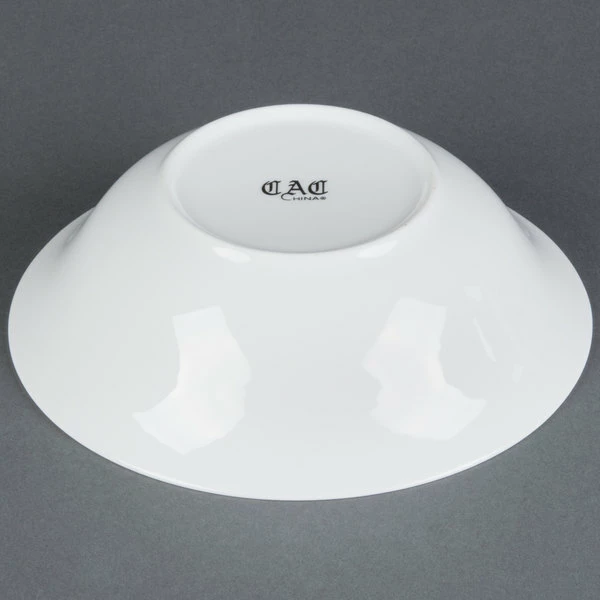 CAC China CAC MAJ-18 Majesty European Bone China 12 Oz. Nappie Dish - 36/Case 4 CAC China CAC MAJ-18 Majesty European Bone China 12 Oz. Nappie Dish - 36/Case - Image 4