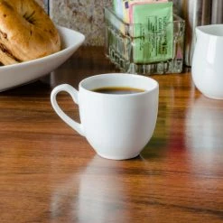 CAC China CAC MAJ-35 Majesty European Bone China 3.5 Oz. Cup - 36/Case