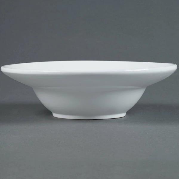 American Metalcraft Prestige CER7 60 Oz. Round Stoneware Bowl 3 American Metalcraft Prestige CER7 60 Oz. Round Stoneware Bowl - Image 3