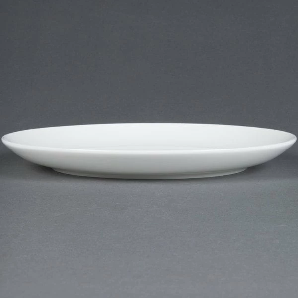 CAC China CAC MAJ-22C Majesty European Bone China 8" Coupe Plate - 36/Case 3 CAC China CAC MAJ-22C Majesty European Bone China 8" Coupe Plate - 36/Case - Image 3