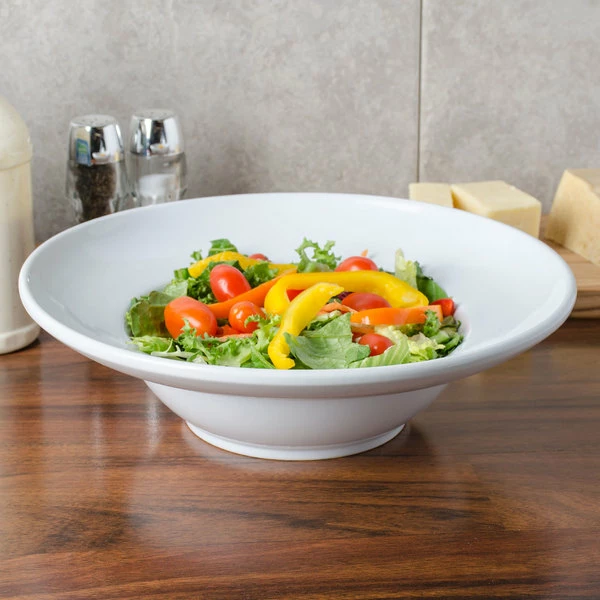 American Metalcraft Prestige CER7 60 Oz. Round Stoneware Bowl 1 American Metalcraft Prestige CER7 60 Oz. Round Stoneware Bowl