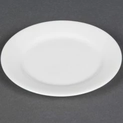 CAC China CAC MAJ-6 Majesty European Bone China 6" Round Plate - 36/Case -Rak Porcelain shop 491668