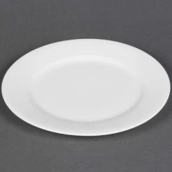 CAC China CAC MAJ-8 Majesty European Bone China 9" Round Plate - 24/Case 8 CAC China CAC MAJ-8 Majesty European Bone China 9" Round Plate - 24/Case -Rak Porcelain shop 491761