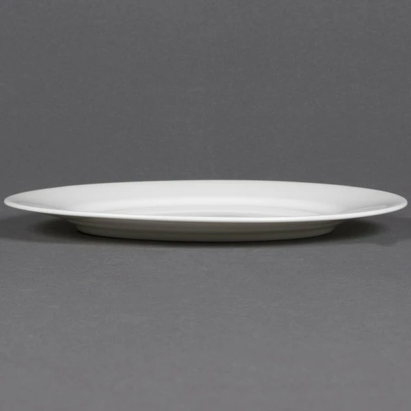 CAC China CAC MAJ-8 Majesty European Bone China 9" Round Plate - 24/Case 4 CAC China CAC MAJ-8 Majesty European Bone China 9" Round Plate - 24/Case - Image 4