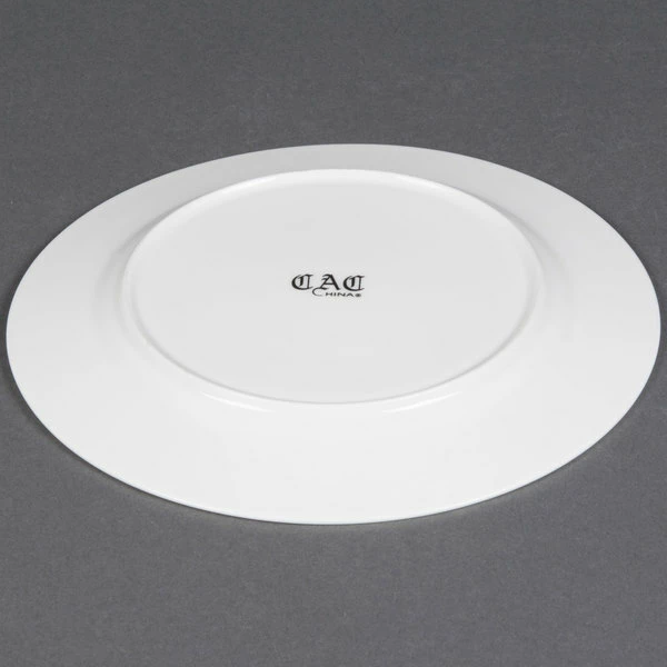 CAC China CAC MAJ-8 Majesty European Bone China 9" Round Plate - 24/Case 5 CAC China CAC MAJ-8 Majesty European Bone China 9" Round Plate - 24/Case - Image 5