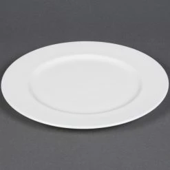 CAC China CAC MAJ-22 Majesty European Bone China 8" Round Plate - 36/Case -Rak Porcelain shop 491825