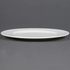 CAC China CAC MAJ-22 Majesty European Bone China 8" Round Plate - 36/Case -Rak Porcelain shop 491826