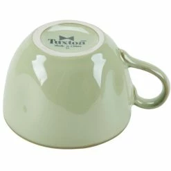 Tuxton GAS-083 TuxTrendz Artisan Sagebrush 10.5 Oz. Round China Cup - 24/Case -Rak Porcelain shop 493886