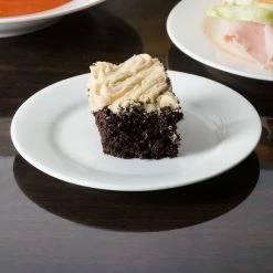 CAC China CAC MAJ-6 Majesty European Bone China 6" Round Plate - 36/Case