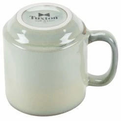 Tuxton GAS-150 TuxTrendz Artisan Sagebrush 12 Oz. Yukon China Mug - 24/Case -Rak Porcelain shop 498051