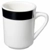 CAC China CAC R-17-BLK Rainbow Tierra Coffee Mug 8.5 Oz. - Black - 36/Case