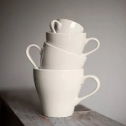 Tuxton BEF-1208 Europa 12 Oz. Eggshell China Cappuccino Mug - 24/Case 10 Tuxton BEF-1208 Europa 12 Oz. Eggshell China Cappuccino Mug - 24/Case -Rak Porcelain shop 668971