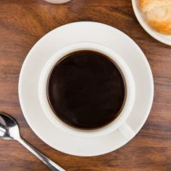 CAC China CAC REC-56 14 Oz. Ivory (American White) Rolled Edge China Cappuccino Cup - 36/Case -Rak Porcelain shop 687887