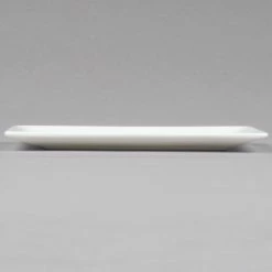 10 Strawberry Street B4504 Izabel Lam Pond 7 1/2" X 4" White Rectangular Bone China Plate - 48/Case -Rak Porcelain shop 691738