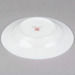 10 Strawberry Street B4512 Izabel Lam Pond 8 Oz. White Bone China Wide Rim Soup Bowl - 24/Case -Rak Porcelain shop 693005