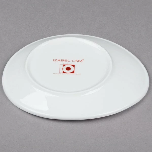 10 Strawberry Street B4514 Izabel Lam Pond 6" X 5" White Oval Bone China Plate - 12/Case 3 10 Strawberry Street B4514 Izabel Lam Pond 6" X 5" White Oval Bone China Plate - 12/Case - Image 3
