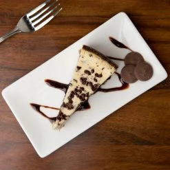 10 Strawberry Street B4504 Izabel Lam Pond 7 1/2" X 4" White Rectangular Bone China Plate - 48/Case