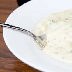 10 Strawberry Street B4512 Izabel Lam Pond 8 Oz. White Bone China Wide Rim Soup Bowl - 24/Case -Rak Porcelain shop 708894