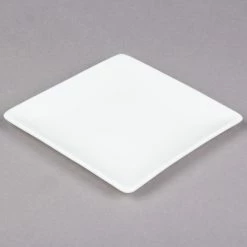 10 Strawberry Street B4500 Izabel Lam Pond 5 3/4" White Square Bone China Plate - 48/Case -Rak Porcelain shop 711488