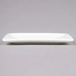 10 Strawberry Street B4500 Izabel Lam Pond 5 3/4" White Square Bone China Plate - 48/Case -Rak Porcelain shop 711490
