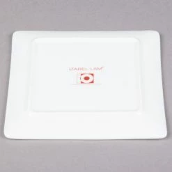 10 Strawberry Street B4500 Izabel Lam Pond 5 3/4" White Square Bone China Plate - 48/Case -Rak Porcelain shop 711491