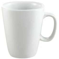 CAC China CAC KSE-M10 Gourmet 10 Oz. Bright White Square Porcelain Mug - 36/Case