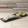 10 Strawberry Street NAG-18-6REC Whittier Nagoya 18" X 7" Rectangular Stoneware Slab - 4/Pack