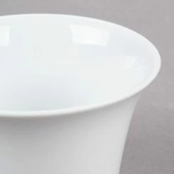 CAC China CAC CTY-C8 Citysquare 4 Oz. Bright White Round Porcelain Cup - 48/Case -Rak Porcelain shop 808163